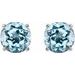 Round 4-Prong Lightweight Stud Earrings