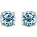 Round 4-Prong Lightweight Stud Earrings
