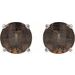Round 4-Prong Lightweight Stud Earrings