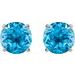 Round 4-Prong Lightweight Stud Earrings