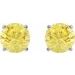 Round 4-Prong Lightweight Stud Earrings