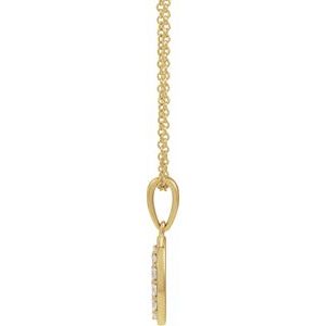Accented Initial Necklace or Pendant