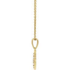 Accented Initial Necklace or Pendant