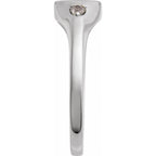 Engravable Accented Signet Ring