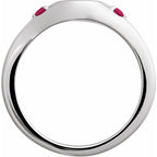 Engravable Accented Signet Ring