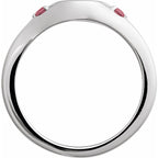 Engravable Accented Signet Ring