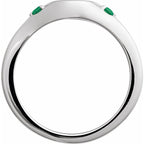 Engravable Accented Signet Ring