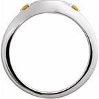 Engravable Accented Signet Ring
