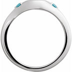Engravable Accented Signet Ring