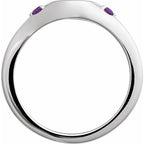 Engravable Accented Signet Ring