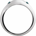 Engravable Accented Signet Ring