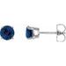 Round 4-Prong Lightweight Stud Earrings