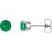 Round 4-Prong Lightweight Stud Earrings