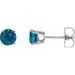 Round 4-Prong Lightweight Stud Earrings