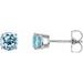 Round 4-Prong Lightweight Stud Earrings