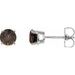 Round 4-Prong Lightweight Stud Earrings