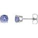 Round 4-Prong Lightweight Stud Earrings