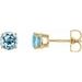 Round 4-Prong Lightweight Stud Earrings