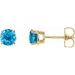 Round 4-Prong Lightweight Stud Earrings