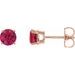 Round 4-Prong Lightweight Stud Earrings