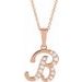Accented Initial Necklace or Pendant