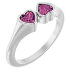 Two-Stone Heart Ring