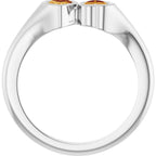 Two-Stone Heart Ring