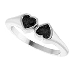 Two-Stone Heart Ring