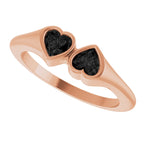 Two-Stone Heart Ring