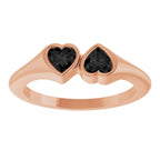 Two-Stone Heart Ring
