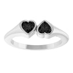 Two-Stone Heart Ring