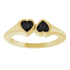 Two-Stone Heart Ring