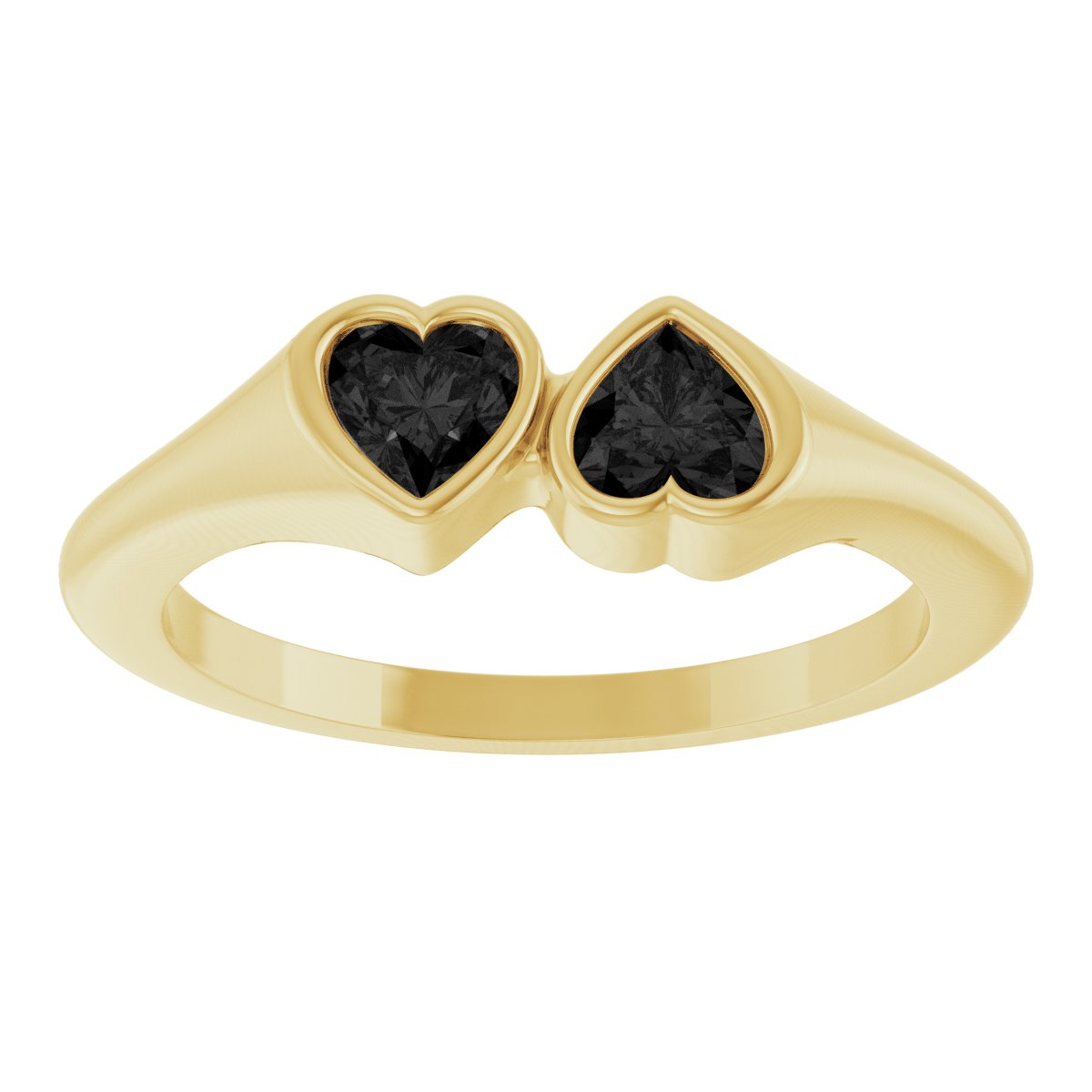 Two-Stone Heart Ring