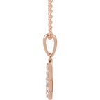 Accented Initial Necklace or Pendant