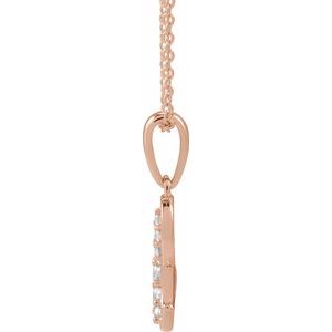 Accented Initial Necklace or Pendant