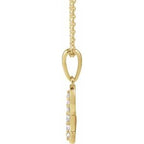 Accented Initial Necklace or Pendant