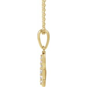Accented Initial Necklace or Pendant