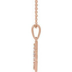 Accented Initial Necklace or Pendant