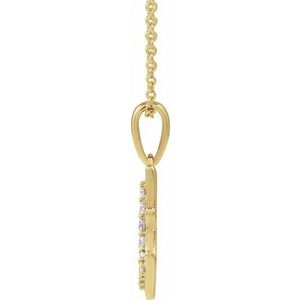 Accented Initial Necklace or Pendant