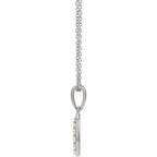 Accented Initial Necklace or Pendant