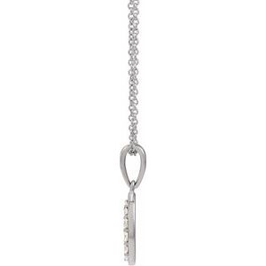Accented Initial Necklace or Pendant