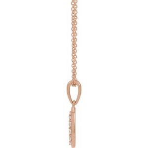 Accented Initial Necklace or Pendant