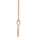 Accented Initial Necklace or Pendant