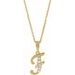 Accented Initial Necklace or Pendant