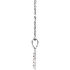 Accented Initial Necklace or Pendant