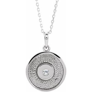Disc Necklace or Pendant
