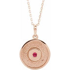 Disc Necklace or Pendant