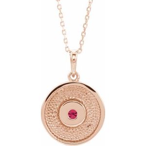 Disc Necklace or Pendant