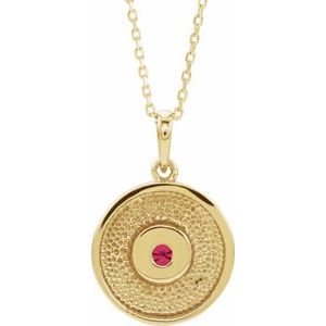 Disc Necklace or Pendant
