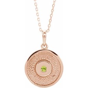 Disc Necklace or Pendant